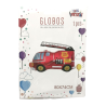 Globo Foil Coche de Bomberos: Decoración Heroica para Fiestas - 80x74cm