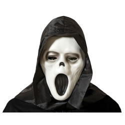 MÁSCARA HALLOWEN BLANCO ASESINO FANTASMA POLIPROPILENO