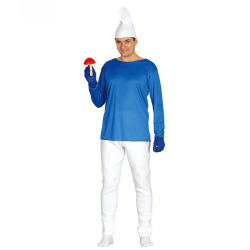 Disfraz de Pitufo para Hombre - Completo con Gorro