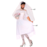 Disfraz de Novia para Hombre Adulto - Velo y Vestido para Carnaval y Despedidas