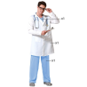 Disfraz de Médico Doctor para Hombre Adulto - Traje Completo para Fiestas de Carnaval