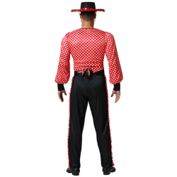 Disfraz de Flamenco Rojo para Hombre Adulto - Perfecto para Carnaval y Fiestas Temáticas Españolas