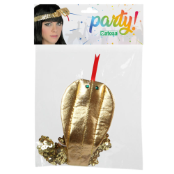 Cinta de Pelo Egipcio con Cobra para Adulto - Disfraz Temático Egipto