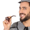 Pipa Detective Marrón PVC - Accesorio Sherlock Holmes Adulto