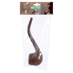 Pipa Detective Marrón PVC - Accesorio Sherlock Holmes Adulto