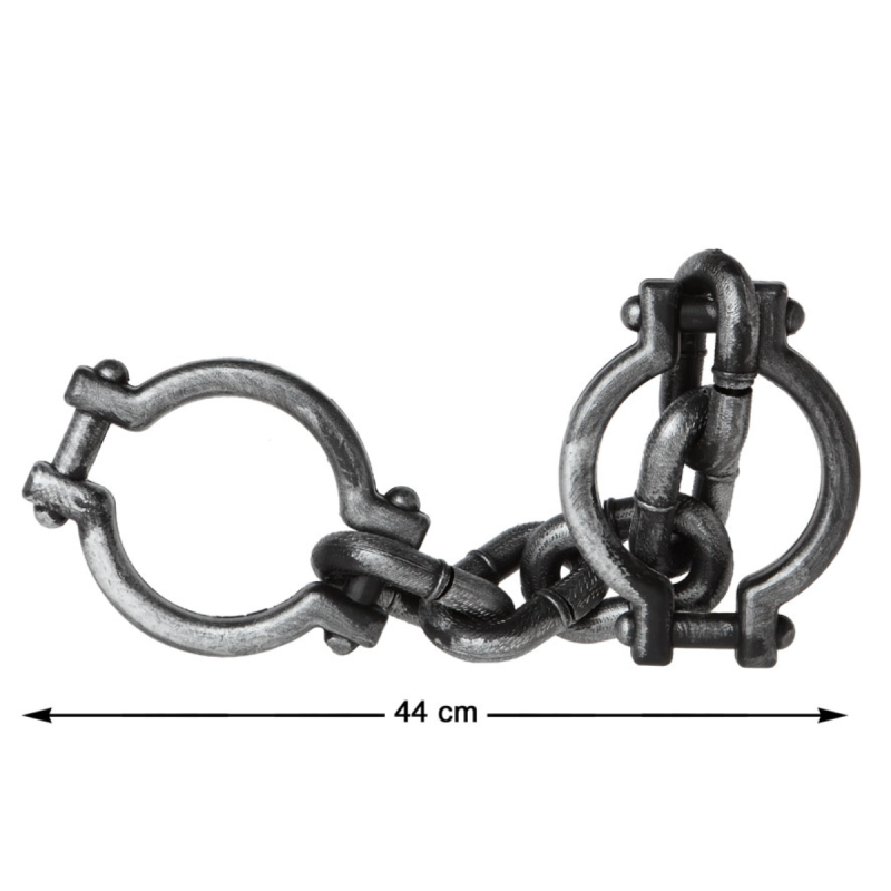 Esposas Grilletes PVC 44cm - Accesorio Imprescindible Presidiario