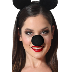 Nariz de Payaso Negra - Accesorio Cómico Esencial