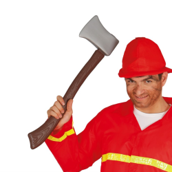 Hacha Leñador 60 cm Disfraz - Accesorio PVC