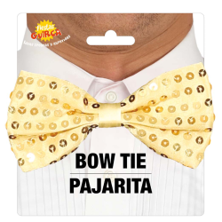 Pajarita Dorada Lentejuelas Adulto - Accesorio Fiesta | Elegancia y Brillo