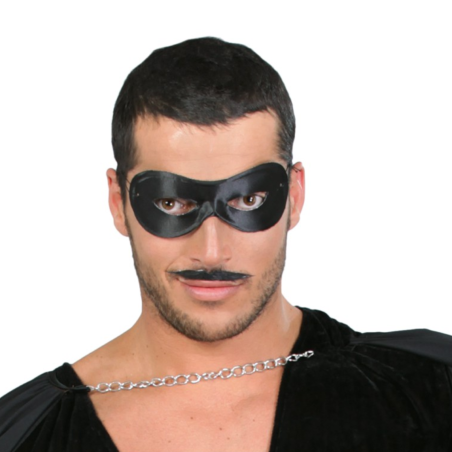 Antifaz Negro de Raso para Adultos - El Toque Misterioso