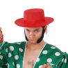 Sombrero Cordobés Rojo Adulto en Fieltro