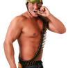 Cinturón con Balas 140 cm - Accesorio Disfraz Militar/Rambo