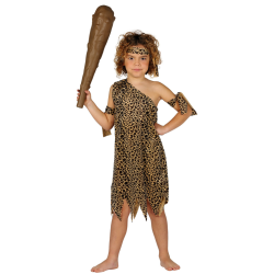 Disfraz de Troglodita para Niños con Accesorios - 100% Poliéster