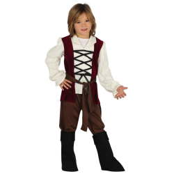 Disfraz de Posadero Medieval Infantil con Accesorios - Aventuras Históricas para Niños 3-12 Años