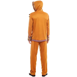 Disfraz de Esquimal para Hombre Adulto - Chaqueta con Capucha y Pantalón Incluidos