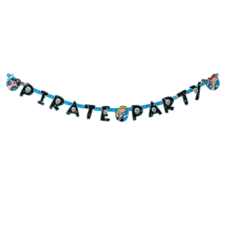 Guirnalda de Fiesta Temática Pirata - Decoración de 144 x 11 cm