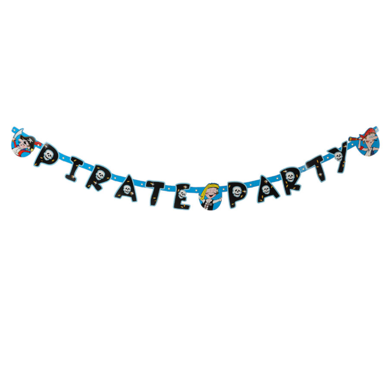 Guirnalda de Fiesta Temática Pirata - Decoración de 144 x 11 cm