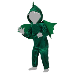 Disfraz de Dragón Verde con Alas para Bebé - Perfecto para Carnaval