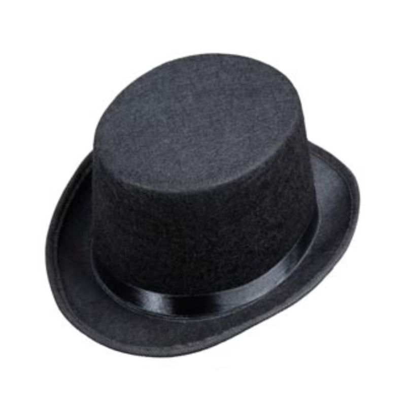 Chistera de Fieltro Negra Infantil - Ideal para Disfraz de Mago