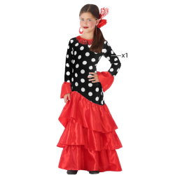 Disfraz de Flamenca Rojo para Niña – Ideal para Feria de Abril