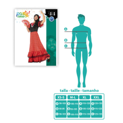 Disfraz de Flamenca Rojo y Negro para Hombre - Ideal para Carnaval