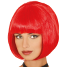 Peluca Roja Bob con Flequillo para Disfraces de Adultos