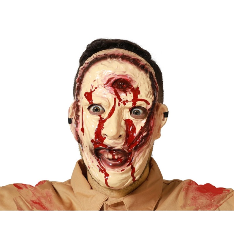 MÁSCARA HALLOWEEN HORROROSA SANGRIENTA HOMBRE ADULTO