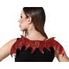 ALAS HALLOWEEN ROJO BRILLANTE DIABLESA MUJER ADULTO