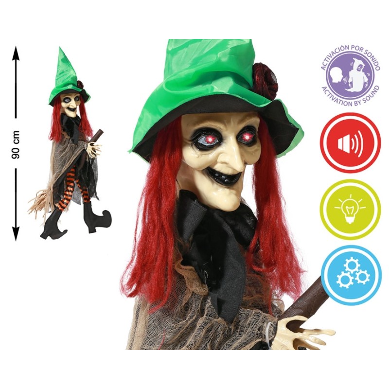 COLGANTE BRUJA HALLOWEEN DECORACIÓN MONSTRUOS