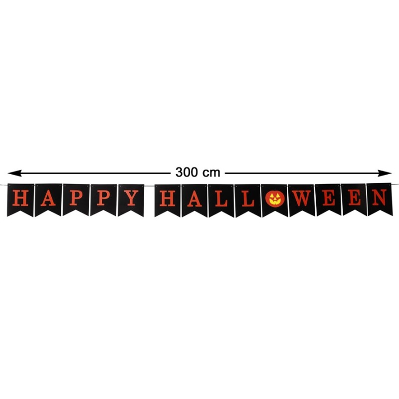 ACCESORIO DECORACIÓN GUIRNALDA HALLOWEEN DESECHABLE