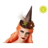 DIADEMA BRUJA LUZ MARRÓN MUJER ADULTO