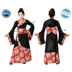 DISFRAZ GEISHA KIMONO NEGRO NIÑA INFANTIL