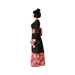 DISFRAZ GEISHA KIMONO NEGRO MUJER ADULTO