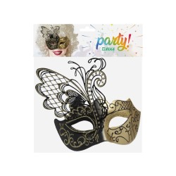ANTIFAZ VENECIA NEGRO DORADO MUJER ADULTO