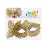MÁSCARA VENECIANA ANTIFAZ DORADO MARIPOSA MUJER ADULTO