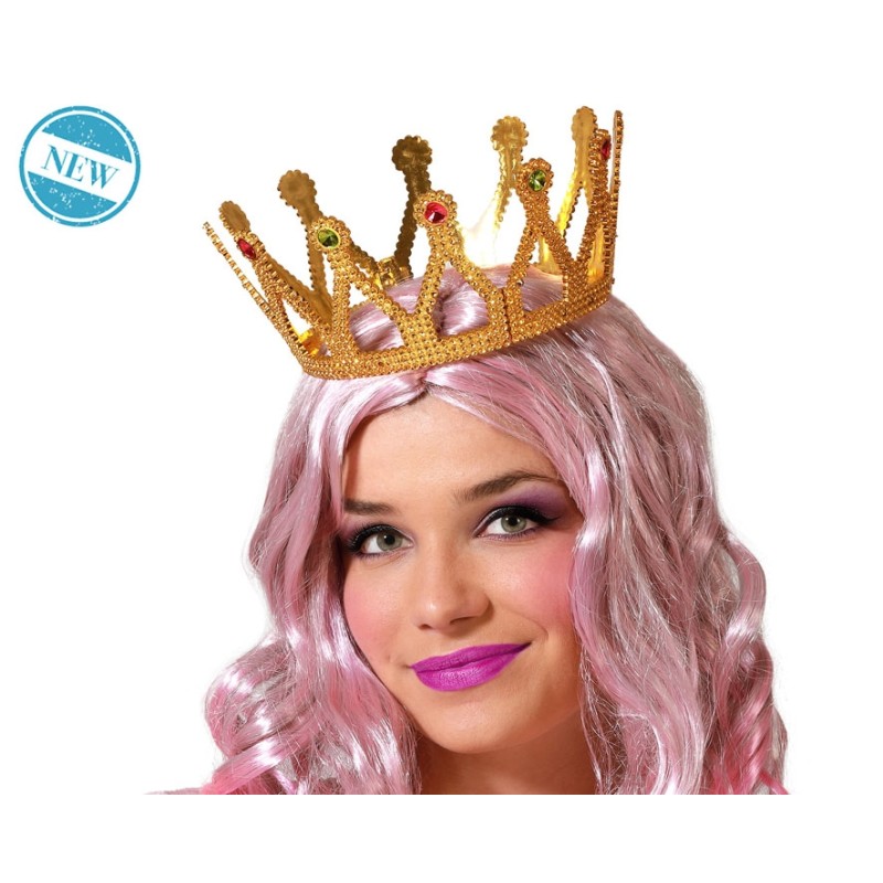 CORONA FANTASÍA REY DORADO MUJER ADULTO