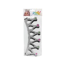 CORONA FANTASÍA REY PLATEADO MUJER ADULTO