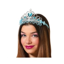 TIARA PRINCESA BRILLANTES AZUL MUJER ADULTO