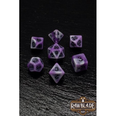 RAWBLADE ANCIENT SET DADOS BLUE (7)