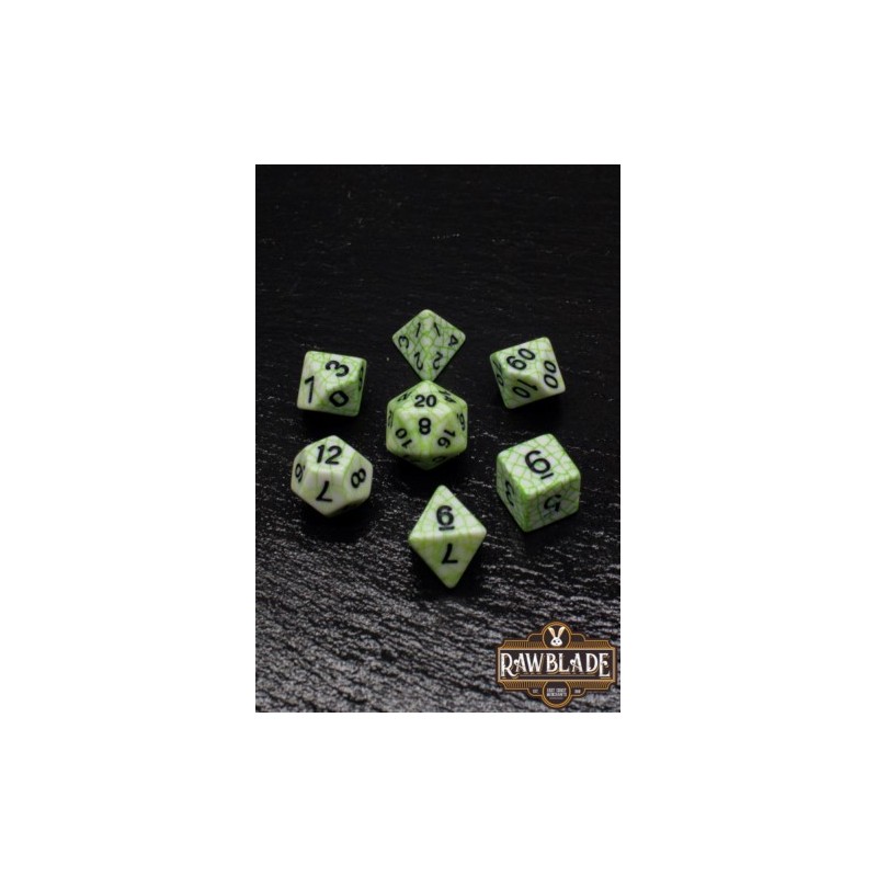 RAWBLADE CRACKED SET DADOS GREEN (7)