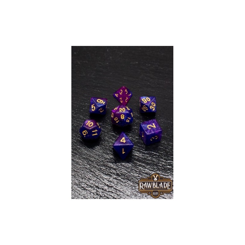 RAWBLADE GALAXY  SET DADOS PURPLE  (7)