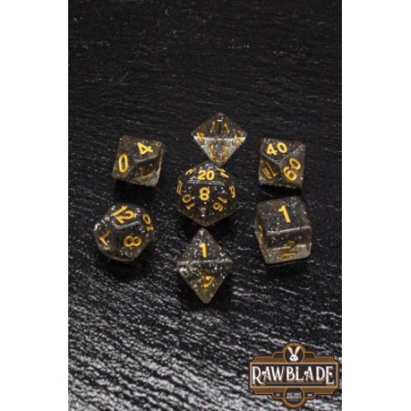 RAWBLADE GLITTER SET DADOS BLACK (7)