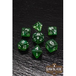 RAWBLADE GLITTER SET DADOS GREEN (7)