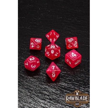 RAWBLADE GLITTER SET DADOS MAGENTA (7)