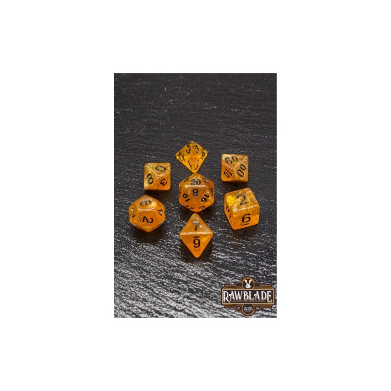 RAWBLADE GLITTER SET DADOS ORANGE (7)