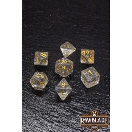 RAWBLADE GLITTER SET DADOS WHITE (7)