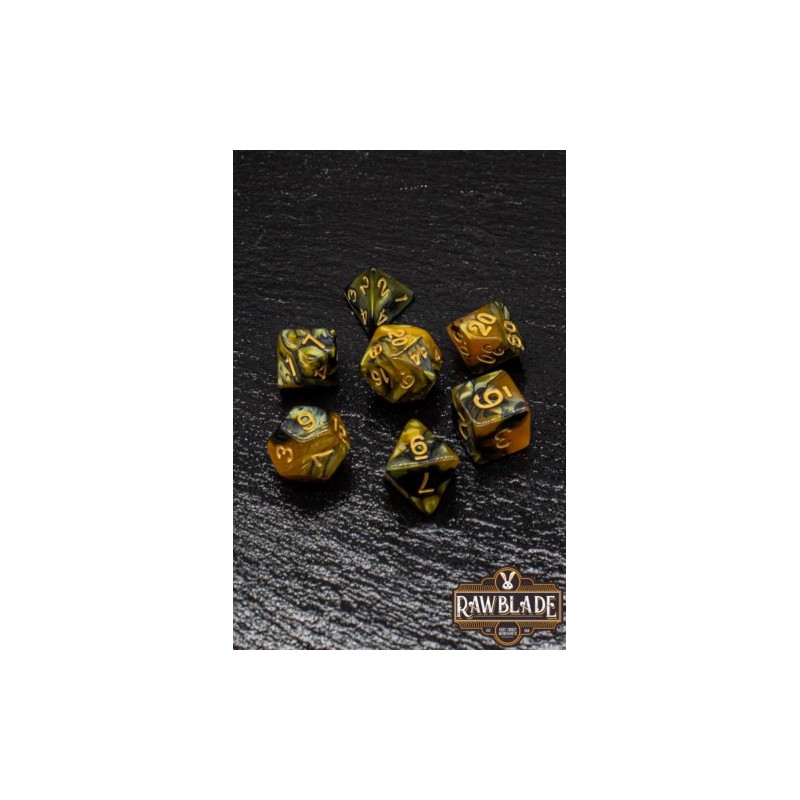 RAWBLADE MARBLE SET DADOS GOLD/BLA (7)