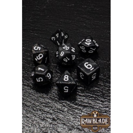 RAWBLADE MARBLE SET DADOS BLACK (7)
