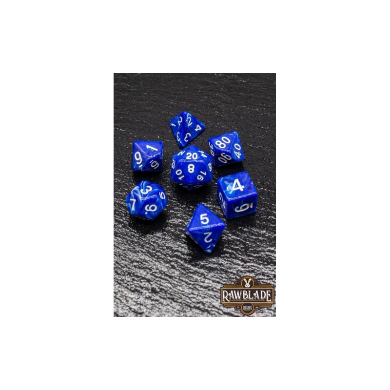 RAWBLADE MARBLE SET DADOS BLUE (7)