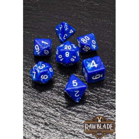 RAWBLADE MARBLE SET DADOS BLUE (7)